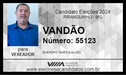 Candidato VANDÃO 2024 - PIRANGUINHO - Eleições