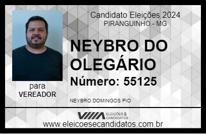 Candidato NEYBRO DO OLEGÁRIO 2024 - PIRANGUINHO - Eleições