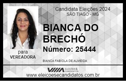 Candidato BIANCA DO BRECHÓ 2024 - SÃO TIAGO - Eleições