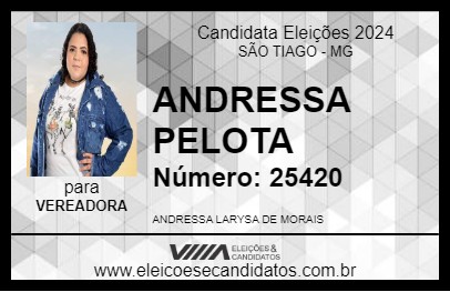 Candidato ANDRESSA PELOTA 2024 - SÃO TIAGO - Eleições