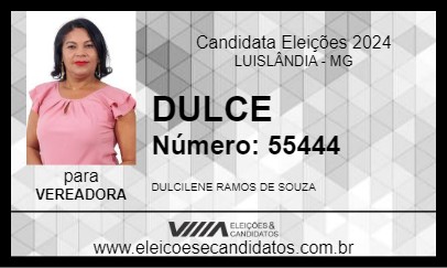 Candidato DULCE 2024 - LUISLÂNDIA - Eleições