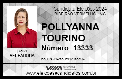 Candidato POLLYANNA TOURINO 2024 - RIBEIRÃO VERMELHO - Eleições