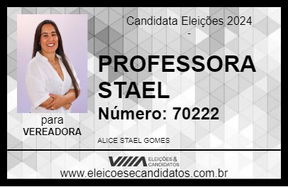 Candidato PROFESSORA STAEL 2024 - SÃO JOÃO DA PONTE - Eleições