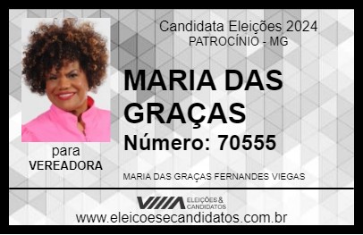 Candidato MARIA DAS GRAÇAS 2024 - PATROCÍNIO - Eleições