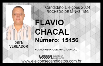 Candidato FLAVIO CHACAL 2024 - ROCHEDO DE MINAS - Eleições