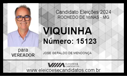 Candidato VIQUINHA 2024 - ROCHEDO DE MINAS - Eleições