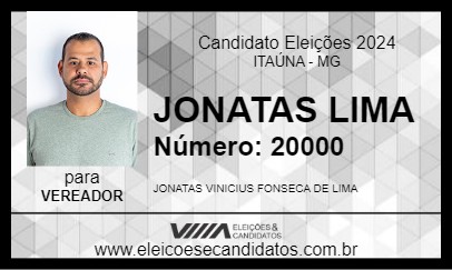 Candidato JONATAS LIMA 2024 - ITAÚNA - Eleições