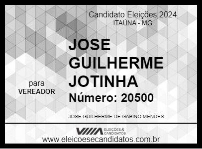 Candidato JOSE GUILHERME JOTINHA 2024 - ITAÚNA - Eleições