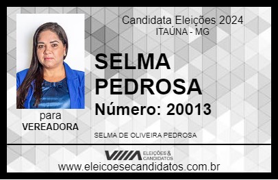 Candidato SELMA PEDROSA 2024 - ITAÚNA - Eleições