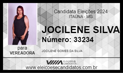 Candidato JOCILENE SILVA 2024 - ITAÚNA - Eleições