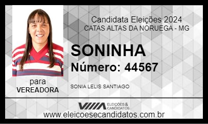 Candidato SONINHA 2024 - CATAS ALTAS DA NORUEGA - Eleições