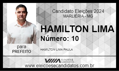 Candidato HAMILTON LIMA 2024 - MARLIÉRIA - Eleições