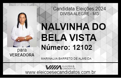 Candidato NALVINHA DO BELA VISTA 2024 - DIVISA ALEGRE - Eleições