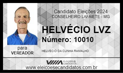 Candidato HELVÉCIO LVZ 2024 - CONSELHEIRO LAFAIETE - Eleições