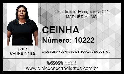 Candidato CEINHA 2024 - MARLIÉRIA - Eleições