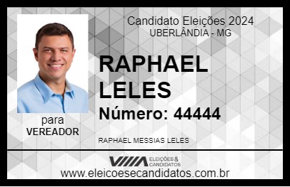 Candidato RAPHAEL LELES 2024 - UBERLÂNDIA - Eleições