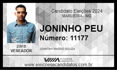 Candidato JONINHO PEU 2024 - MARLIÉRIA - Eleições