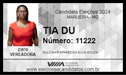 Candidato TIA DU 2024 - MARLIÉRIA - Eleições