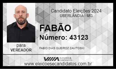 Candidato FABÃO 2024 - UBERLÂNDIA - Eleições