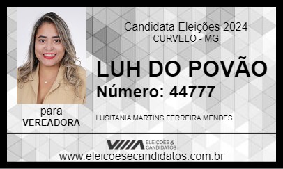 Candidato LUH DO POVÃO 2024 - CURVELO - Eleições