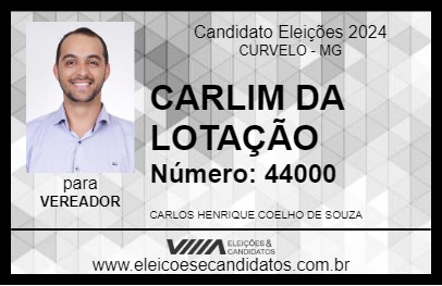 Candidato CARLIM DA LOTAÇÃO 2024 - CURVELO - Eleições