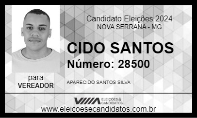 Candidato CIDO SANTOS 2024 - NOVA SERRANA - Eleições