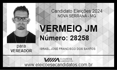 Candidato VERMEIO JM 2024 - NOVA SERRANA - Eleições