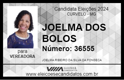 Candidato JOELMA DOS BOLOS 2024 - CURVELO - Eleições