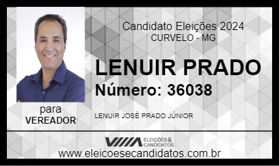 Candidato LENUIR PRADO 2024 - CURVELO - Eleições