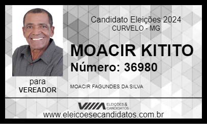 Candidato MOACIR KITITO 2024 - CURVELO - Eleições