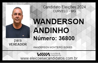 Candidato WANDERSON ANDINHO 2024 - CURVELO - Eleições