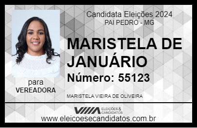 Candidato MARISTELA DE JANUÁRIO 2024 - PAI PEDRO - Eleições