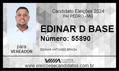 Candidato EDINAR D BASE 2024 - PAI PEDRO - Eleições