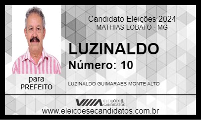 Candidato LUZINALDO 2024 - MATHIAS LOBATO - Eleições