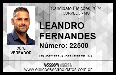 Candidato LEANDRO FERNANDES 2024 - CURVELO - Eleições