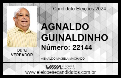 Candidato AGNALDO GUINALDINHO 2024 - CURVELO - Eleições