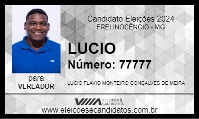 Candidato LUCIO 2024 - FREI INOCÊNCIO - Eleições