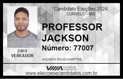 Candidato PROFESSOR JACKSON 2024 - CURVELO - Eleições