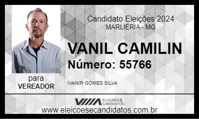 Candidato VANIL CAMILIN 2024 - MARLIÉRIA - Eleições