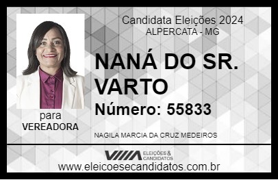 Candidato NANÁ DO SR. VARTO 2024 - ALPERCATA - Eleições