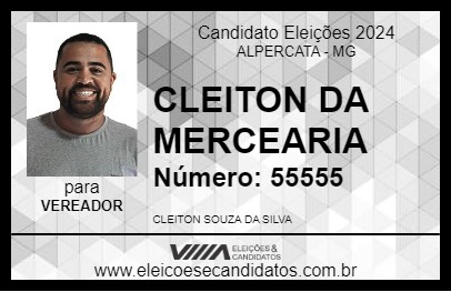 Candidato CLEITON DA MERCEARIA 2024 - ALPERCATA - Eleições