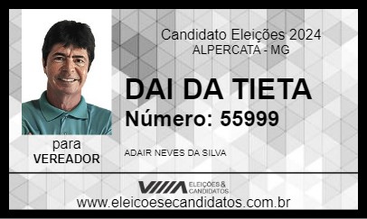 Candidato DAI DA TIETA 2024 - ALPERCATA - Eleições