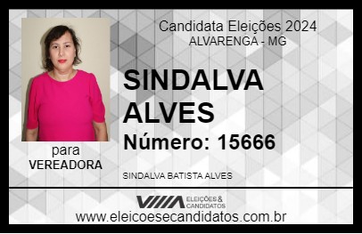 Candidato SINDALVA ALVES 2024 - ALVARENGA - Eleições