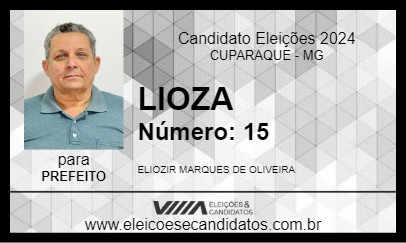 Candidato LIOZA 2024 - CUPARAQUE - Eleições