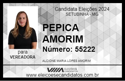 Candidato PEPICA AMORIM 2024 - SETUBINHA - Eleições