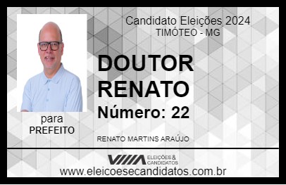 Candidato DOUTOR RENATO 2024 - TIMÓTEO - Eleições