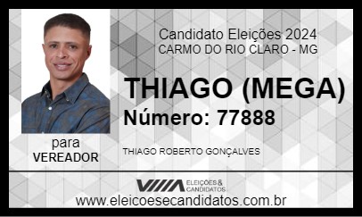 Candidato THIAGO (MEGA) 2024 - CARMO DO RIO CLARO - Eleições