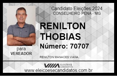 Candidato RENILTON THOBIAS 2024 - CONSELHEIRO PENA - Eleições