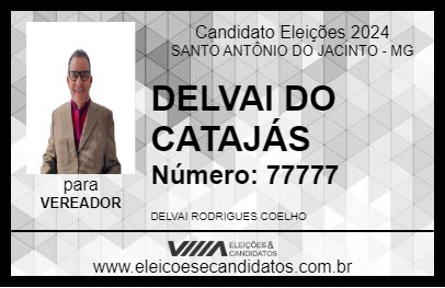 Candidato DELVAI COELHO 2024 - SANTO ANTÔNIO DO JACINTO - Eleições