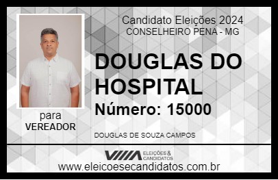 Candidato DOUGLAS DO HOSPITAL 2024 - CONSELHEIRO PENA - Eleições